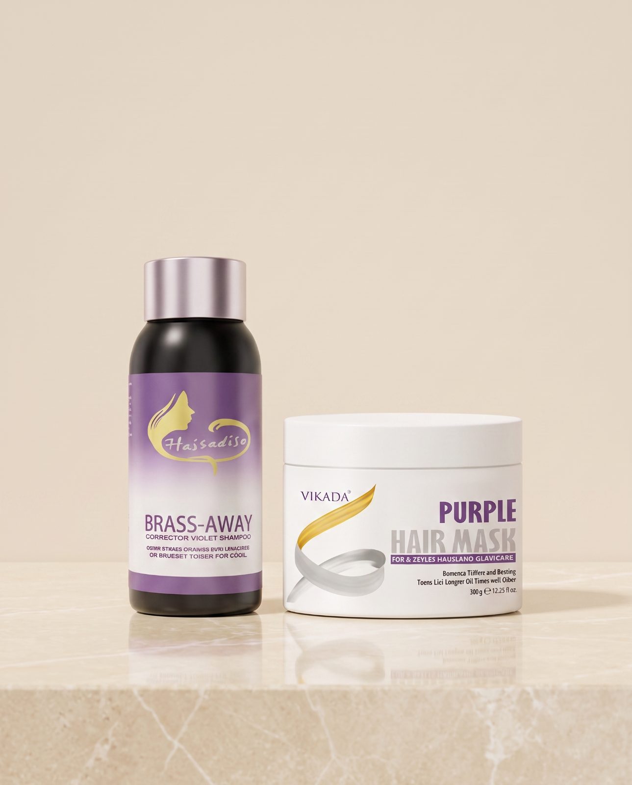 Color Fixing Brass-Away Purple Hair Mask & Shampoo